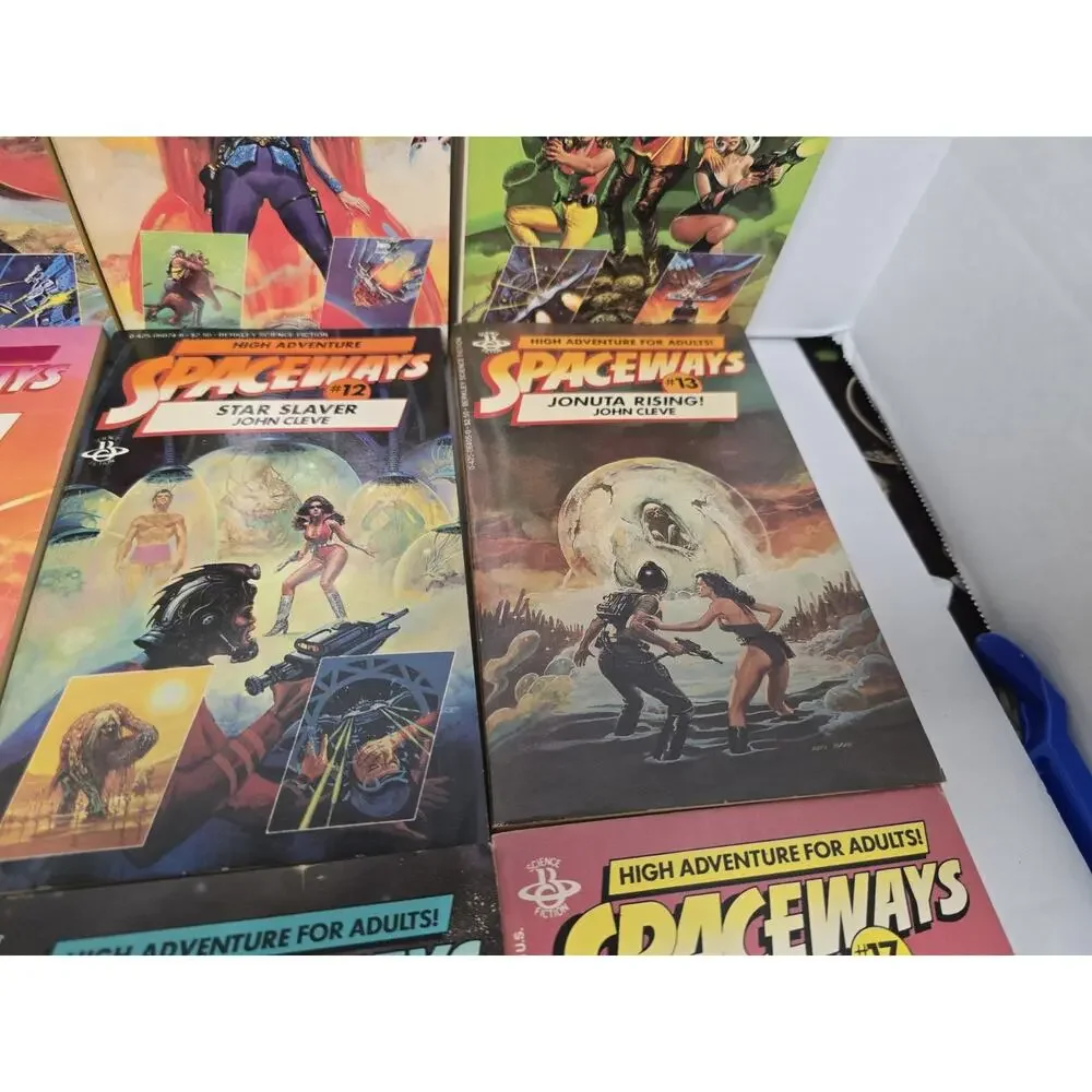 16 John Cleve Spaceways Series #4-#19 MMPB VTG Science Fiction Novels Lot